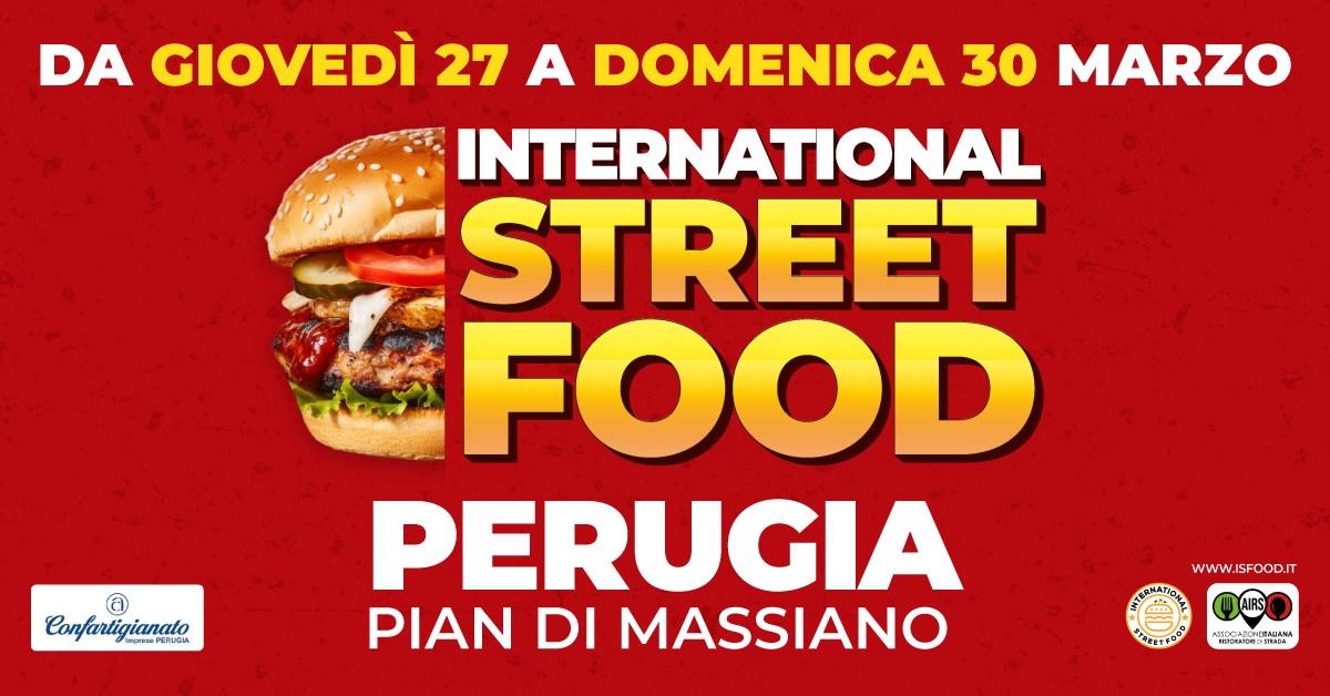 Poster International street food perugia 2025
