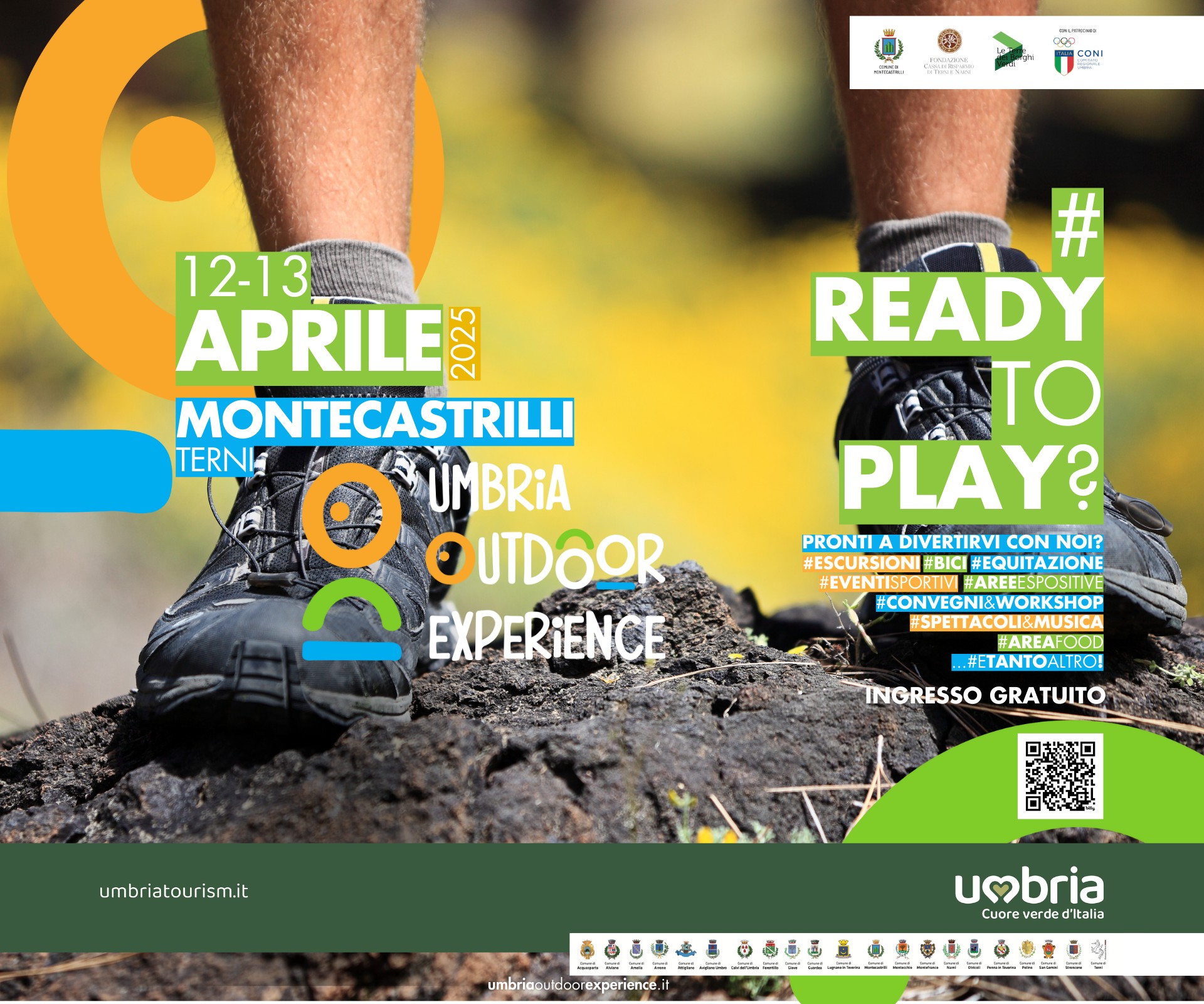 Poster Umbria outdoor experience 2025