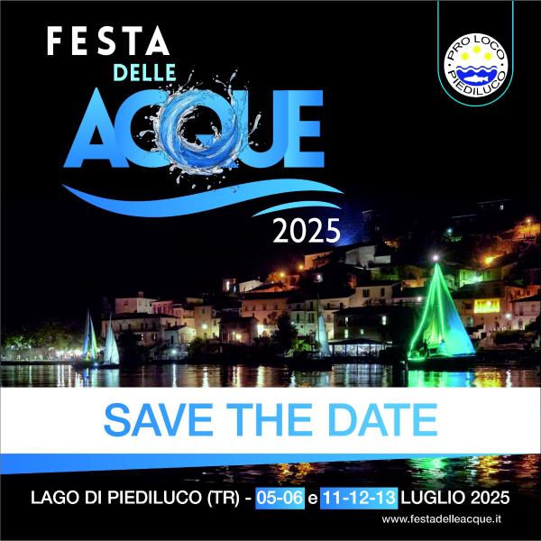 Affiche de la Festa delle Acque à Terni