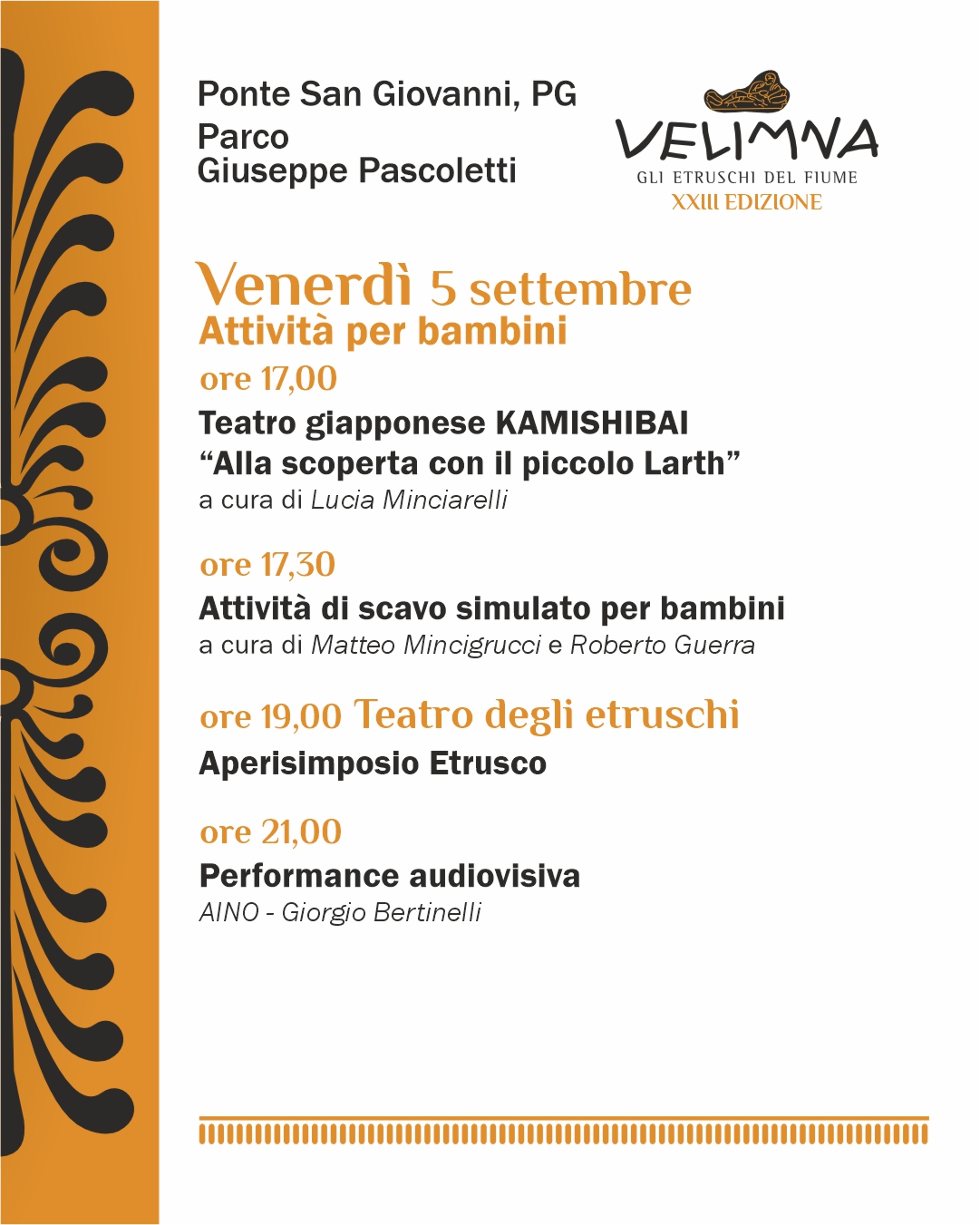 Programm von Velimna in Perugia