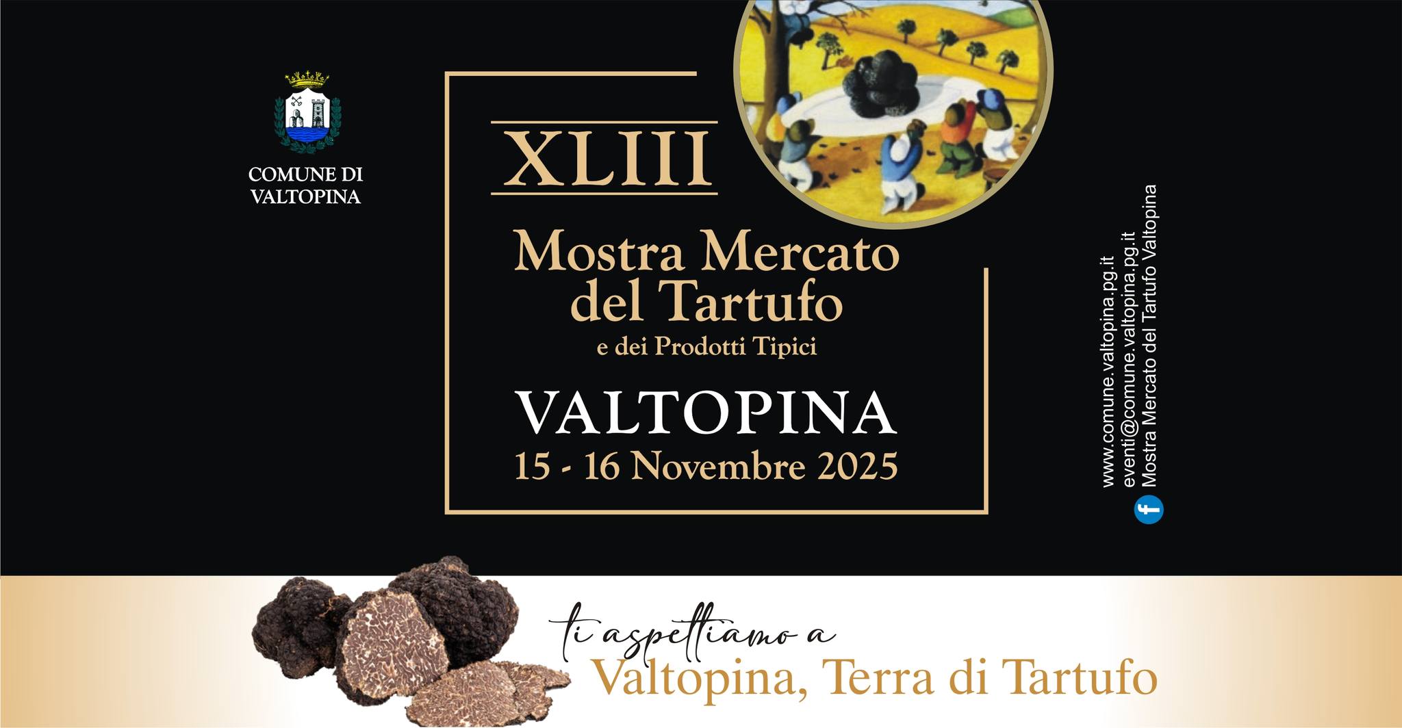 playbill XLII Mostra Mercato del Tartufo Valtopina