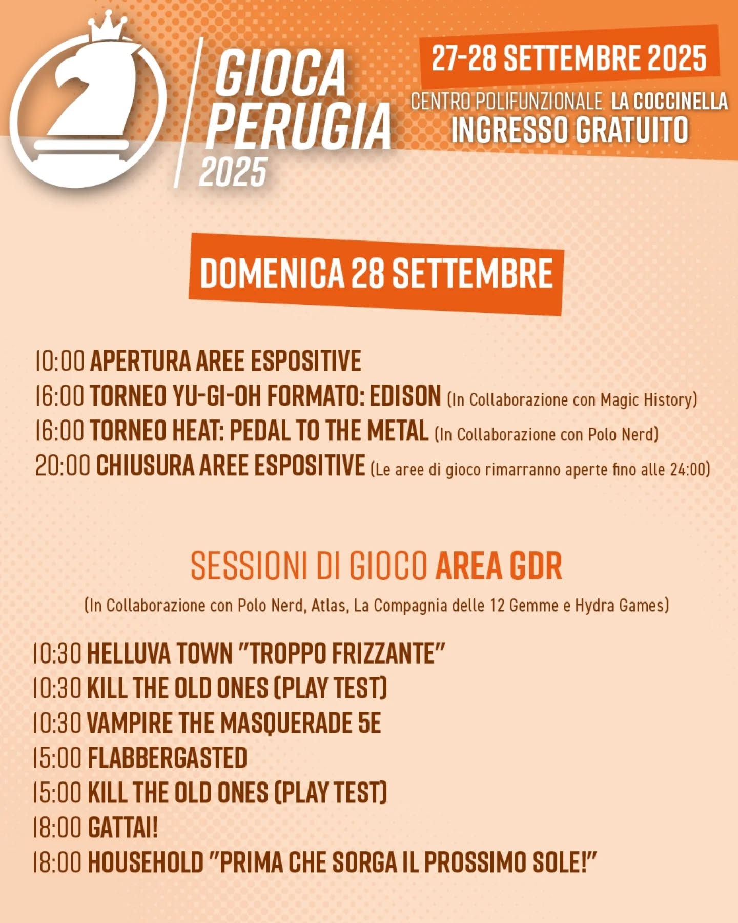 Programme of Gioca Perugia in Perugia