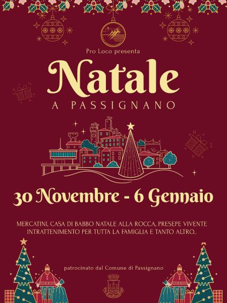 locandina Natale 2024 a Passignano sul Trasimeno - Passignano sul Trasimeno