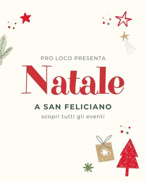 Locandina di Natale a San Feliciano 2025 a Magione