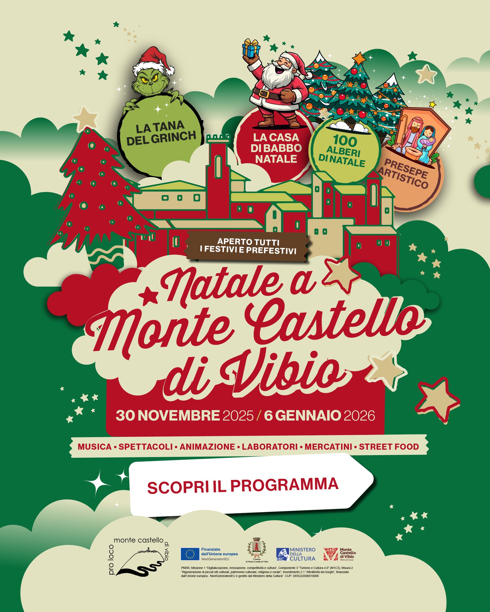 playbill Monte Castello di Vibio - The Land of Christmas - Monte castello di Vibio