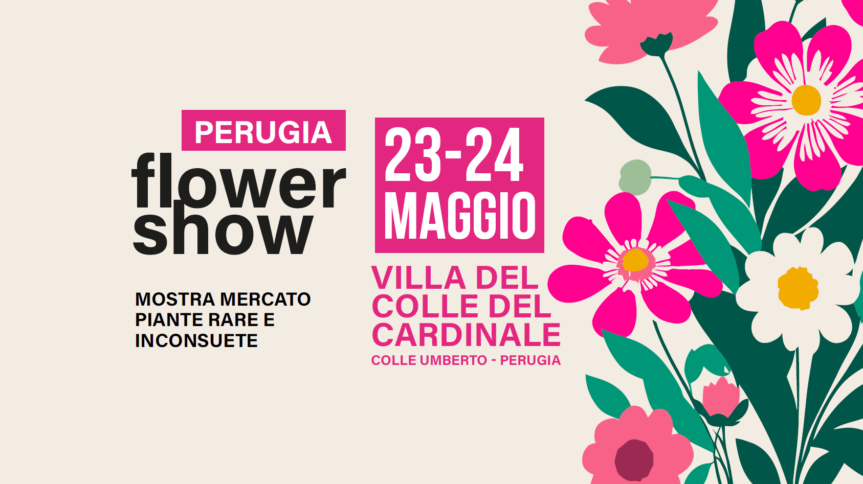 Locandina di Perugia Flower Show a Perugia