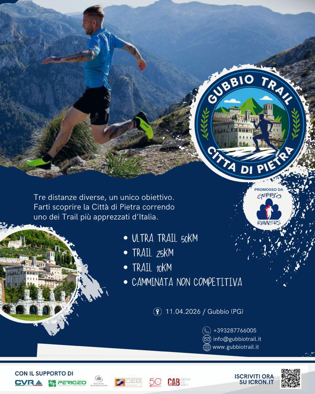Affiche de Gubbio Trail Città di Pietra à Gubbio