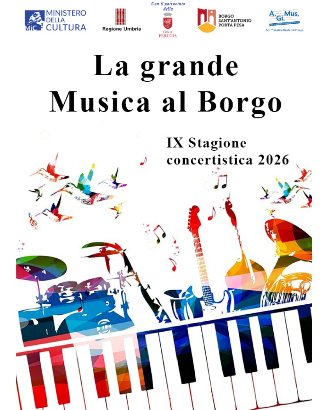 Poster La Grande Musica al Borgo 2025