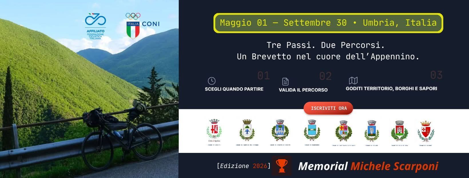 Locandina di Tre Passi Umbri in Spoleto