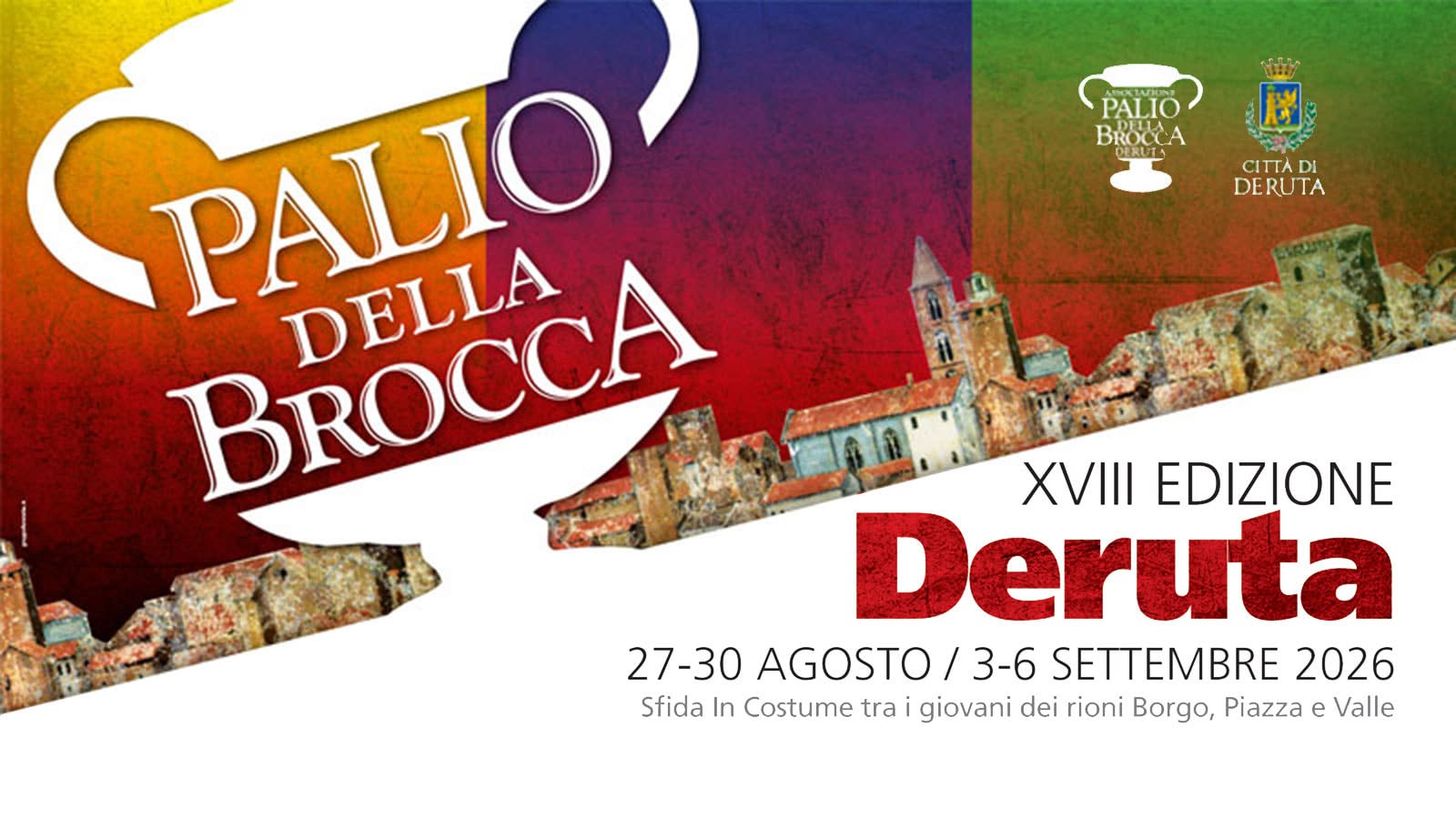 Locandina palio della brocca 2026 a Deruta