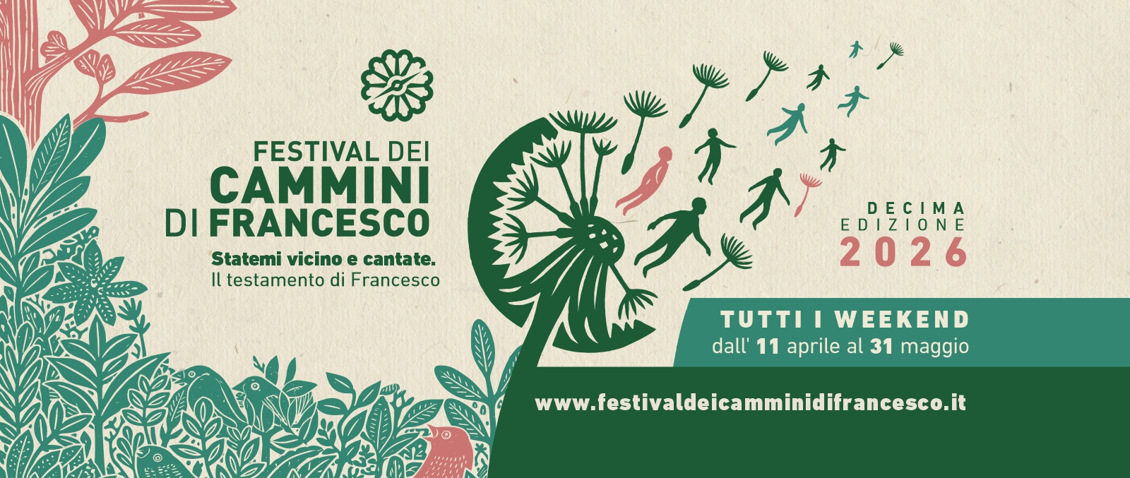 Poster of the Festival dei Cammini di Francesco