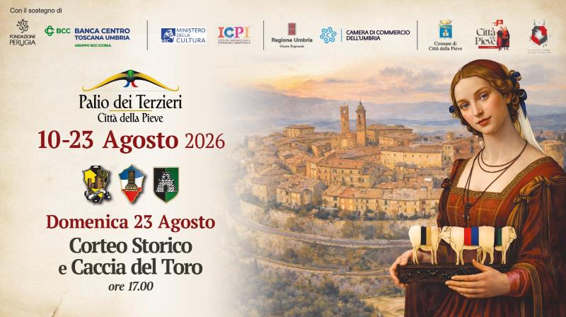 Plakat von Palio dei Terzieri in Città della Pieve