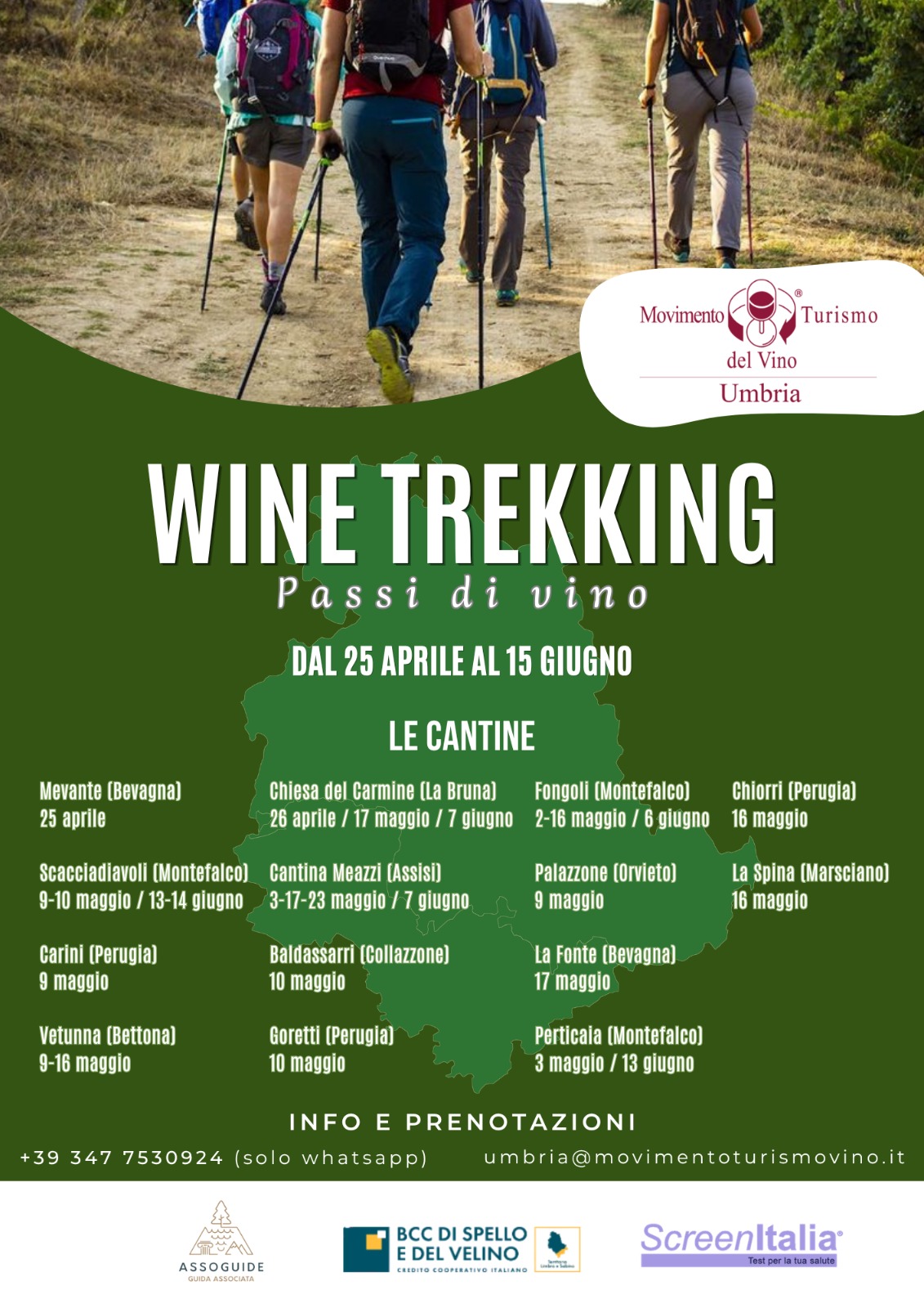 Plakat von Umbria Wine Trekking 2026
