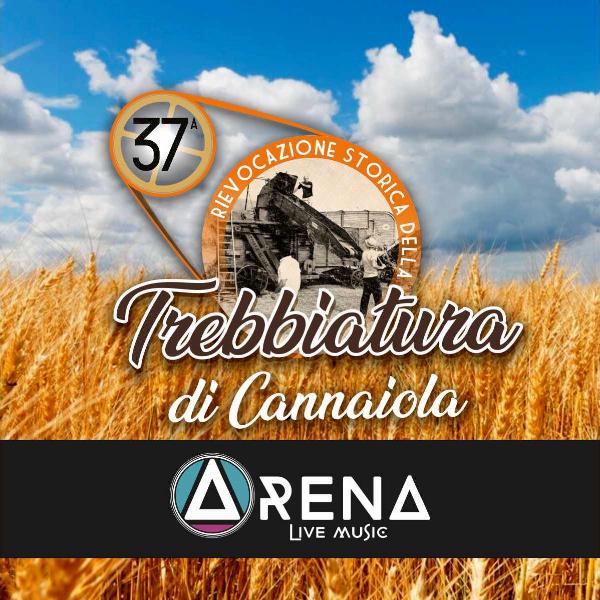 Event poster with a wheat field ready for harvest