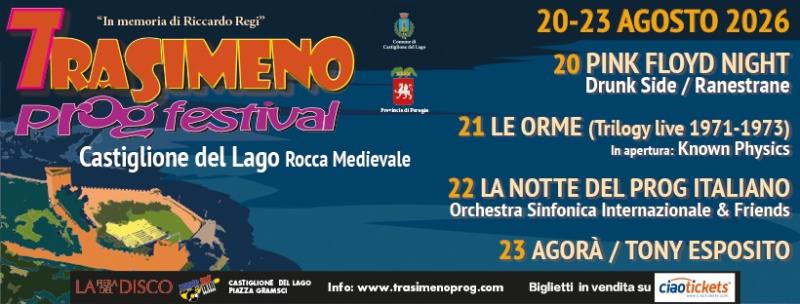 Poster of Trasimeno Prog Festival 2026 in Castiglione del Lago