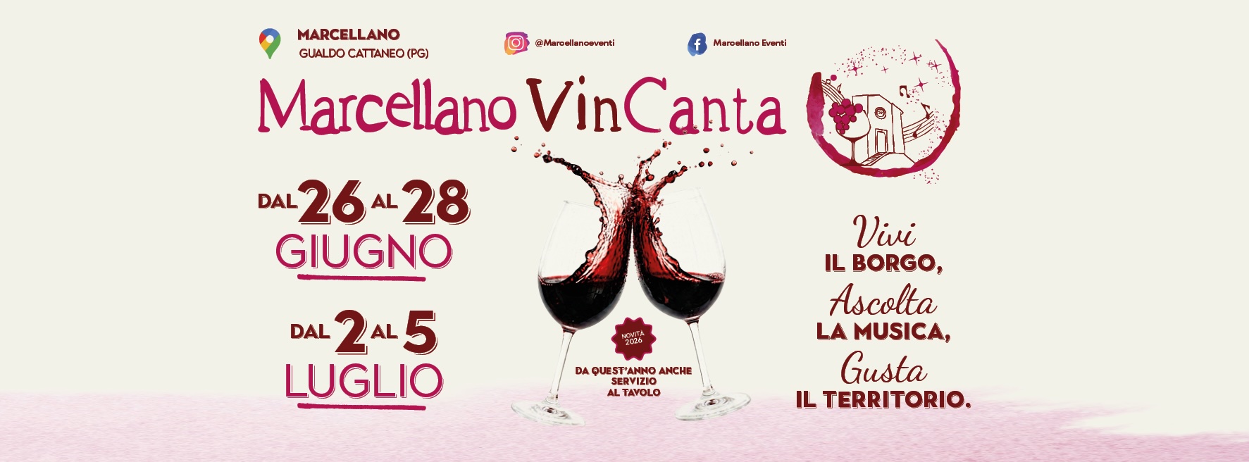 Locandina marcellano vincanta 2026 a Gualdo Cattaneo