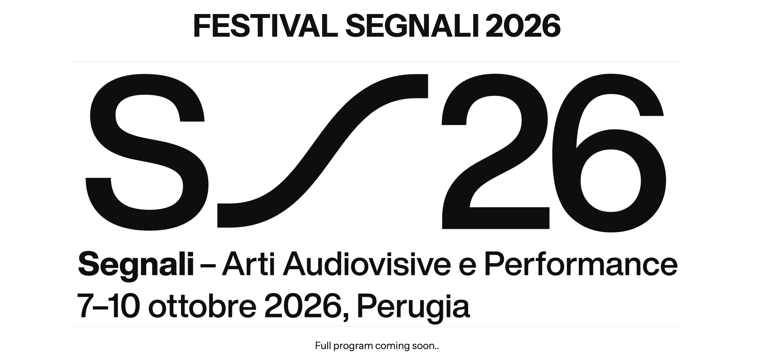 Locandina di Segnali a Perugia