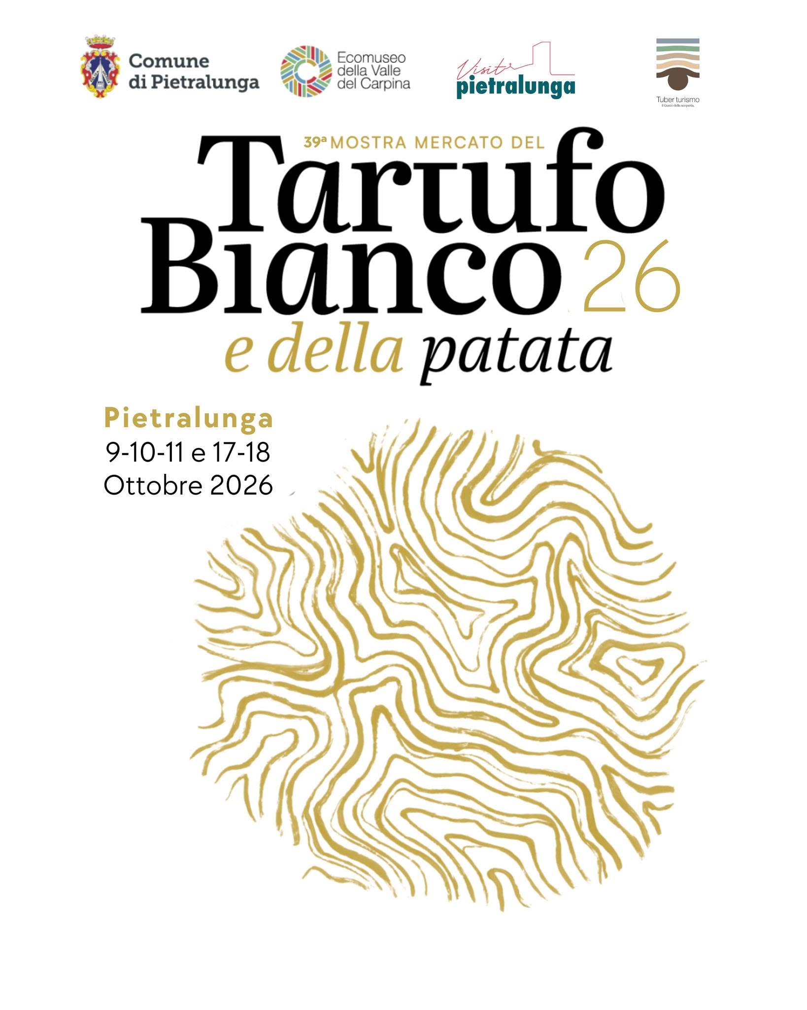 Locandina della Mostra Mercato del Tartufo Bianco e della Patata a Pietralunga