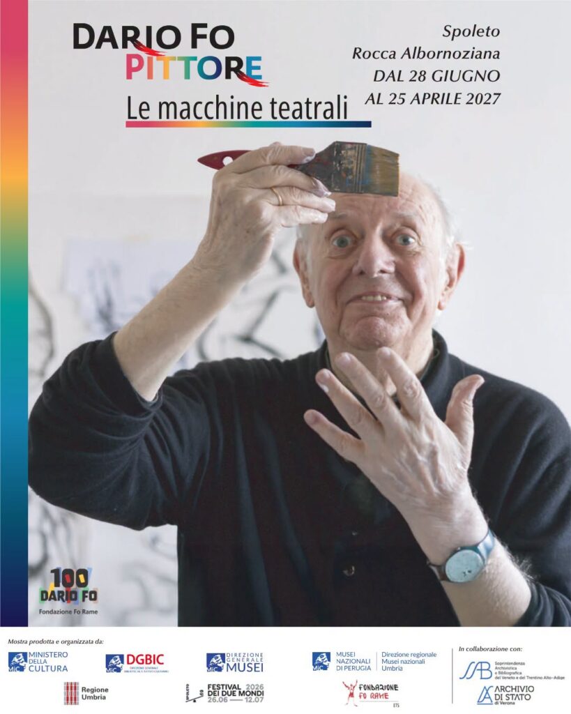Locandina di Dario Fo pittore: Le Macchine Teatrali a Spoleto