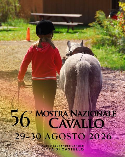 Locandina della Mostra Nazionale del Cavallo a Città di Castello