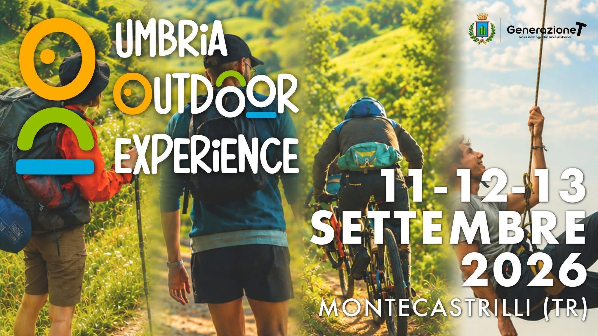 Locandina di Umbria outdoor experience 2026 a Montecastrilli
