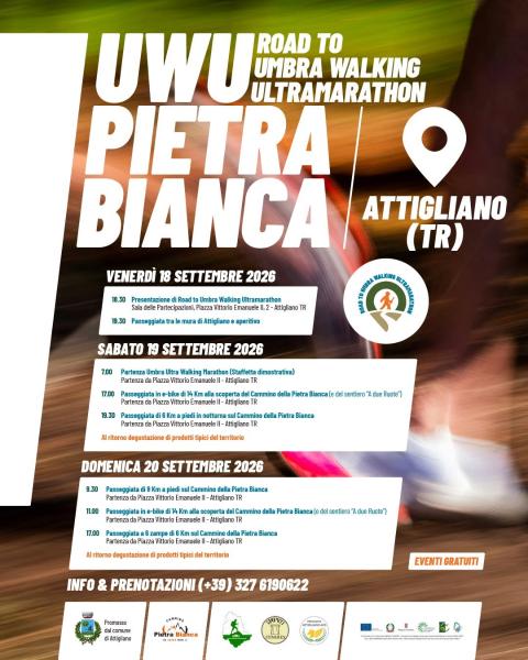 Poster of Road to Umbria Walking Ultramarathon 2026 in Attigliano