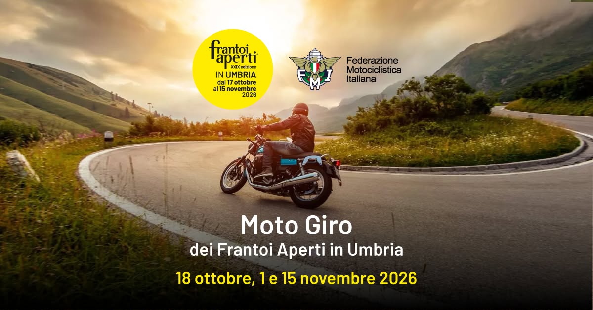 Locandina del Moto Giro dei Frantoi Aperti 2026
