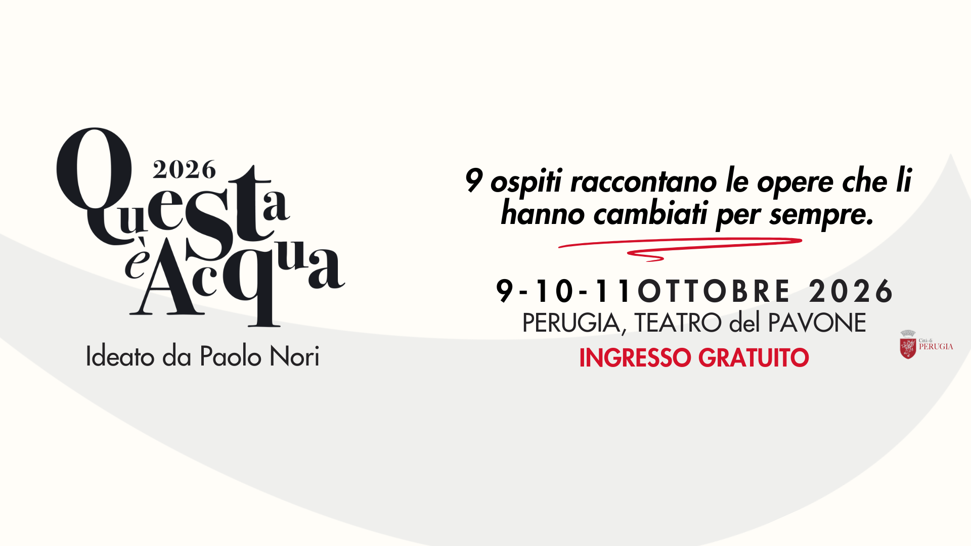 Locandina di Questa è acqua a Perugia