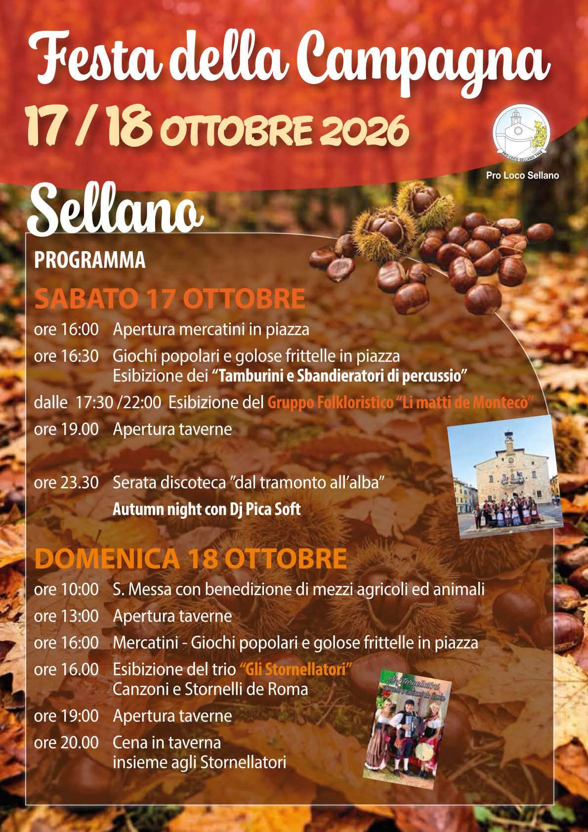Locandina della Sagra della Campagna a Sellano
