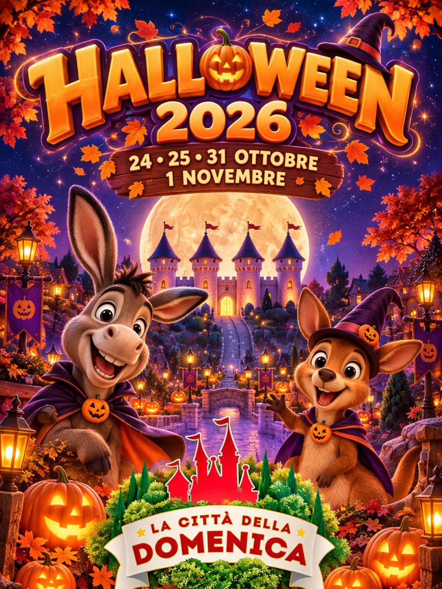 locandina Halloween Park - Città della Domenica - Perugia