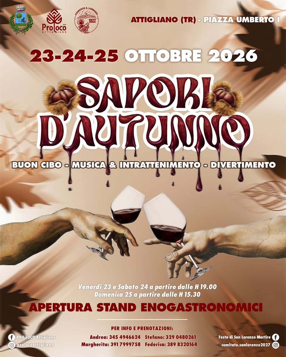 Locandina di Sapori d'autunno ad Attigliano