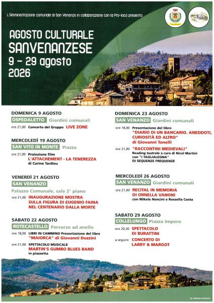 Affiche de Agosto Culturale Sanvenanzese à San Venanzo