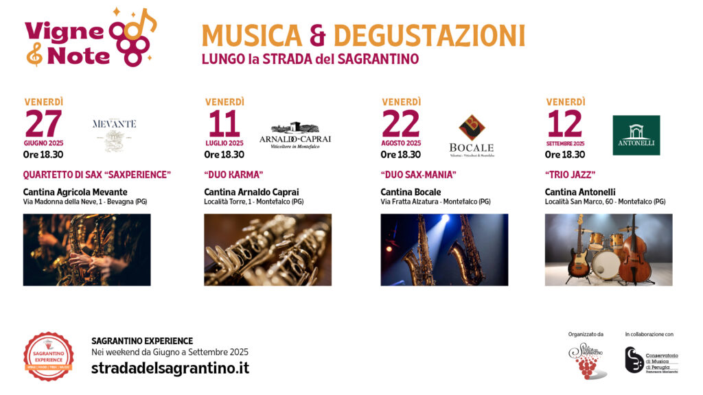 Poster Vigne e note 2025