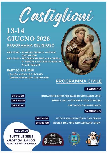 Poster of Festa di Sant'Antonio a Castiglioni in Arrone 2026