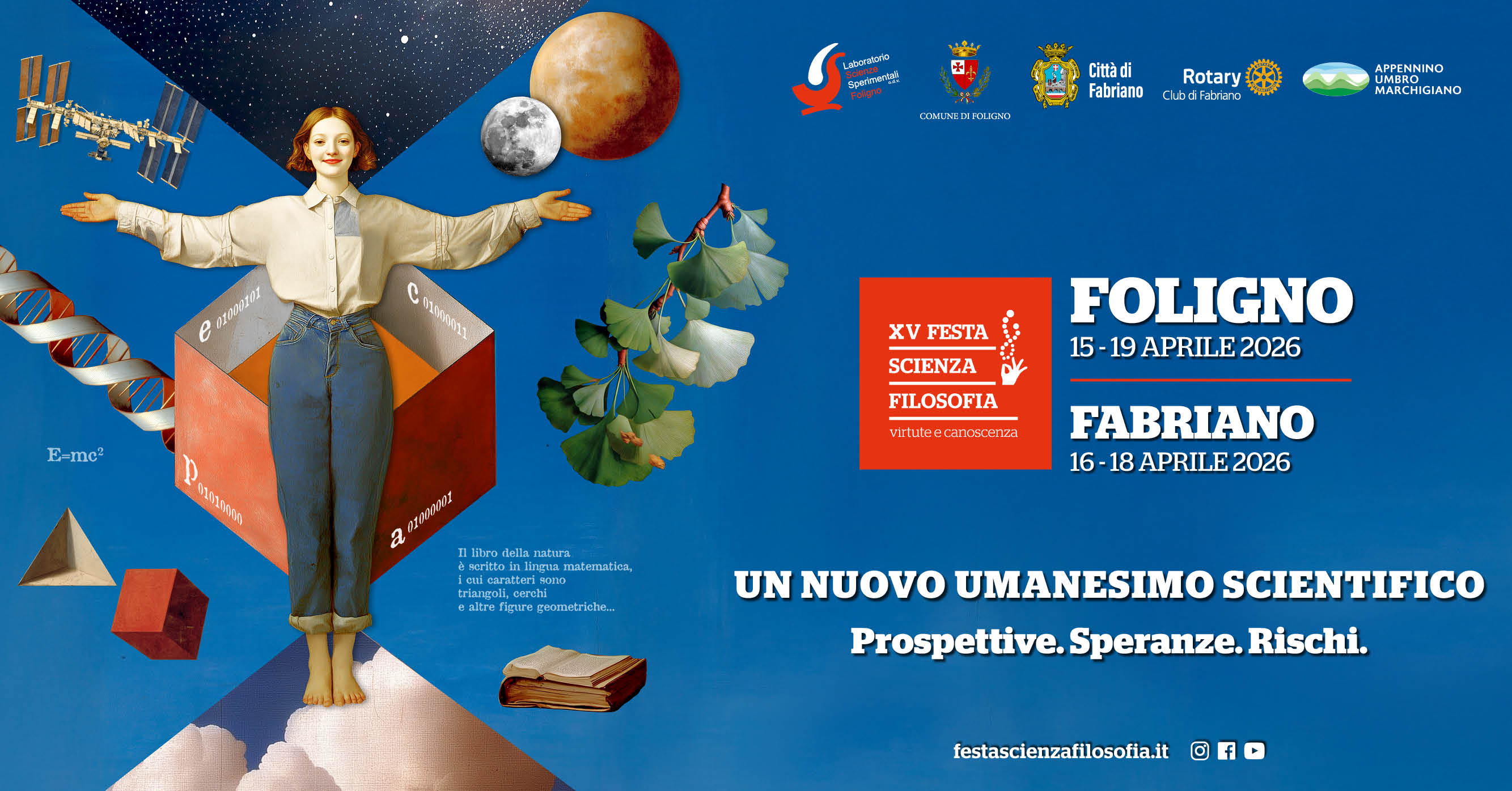 Locandina della Festa di Scienza e Filosofia a Foligno