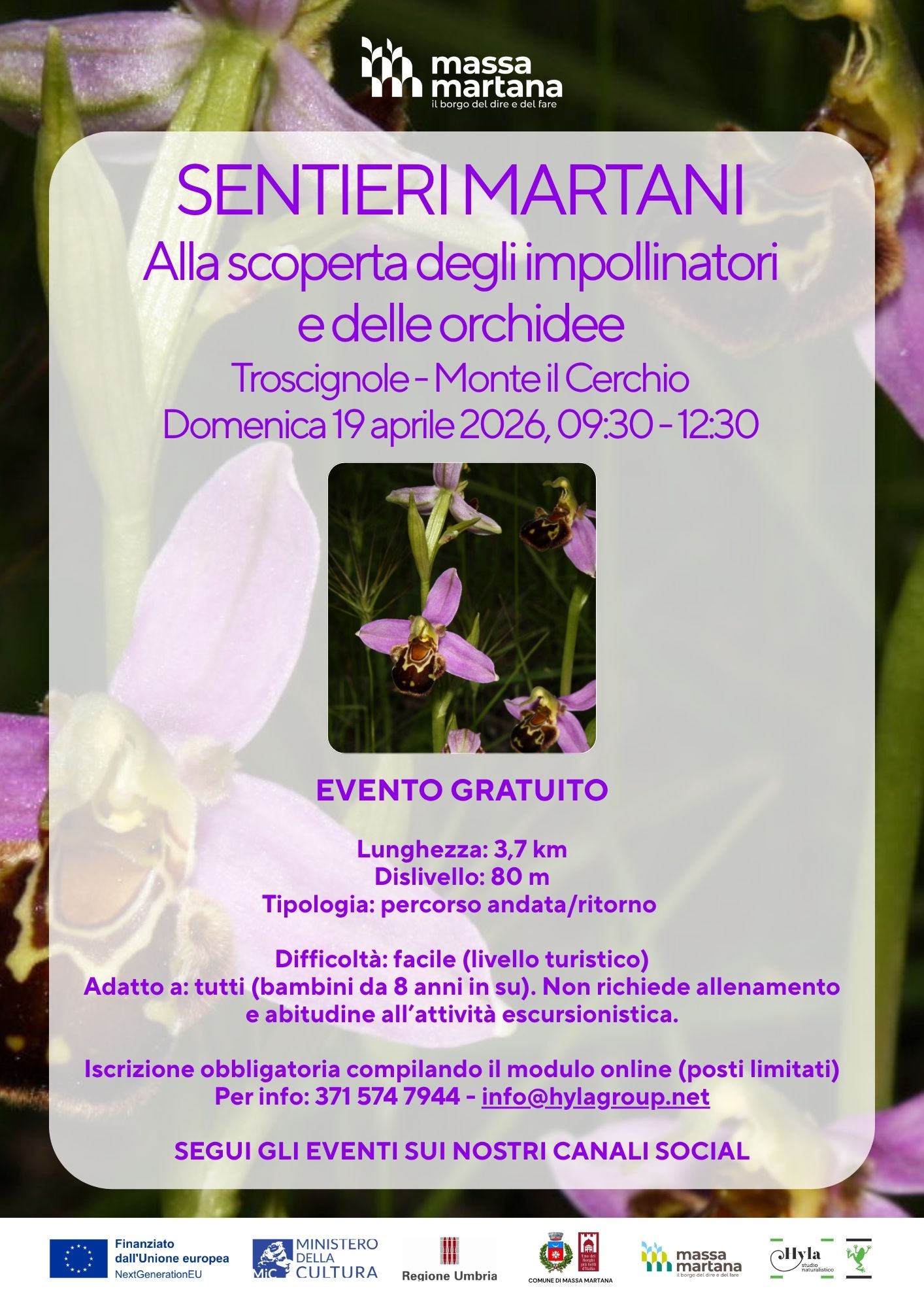 Event on 19 April of Sentieri Martani in Massa Martana