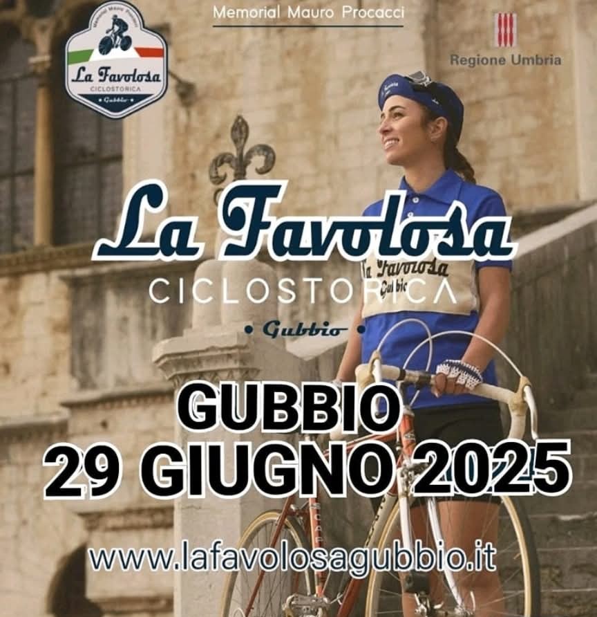 Poster la favolosa ciclostorica gubbio 2025