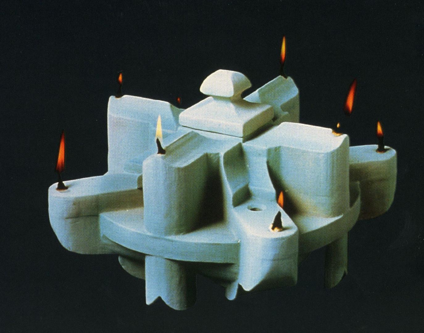 MOO Museo dell'Olivo e dell'Olio - Fondazione Lungarotti, Torgiano (PG) - Nino Caruso, Lucerna a otto fuochi, 1999