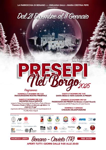 locandina Presepi nel borgo - Orvieto
