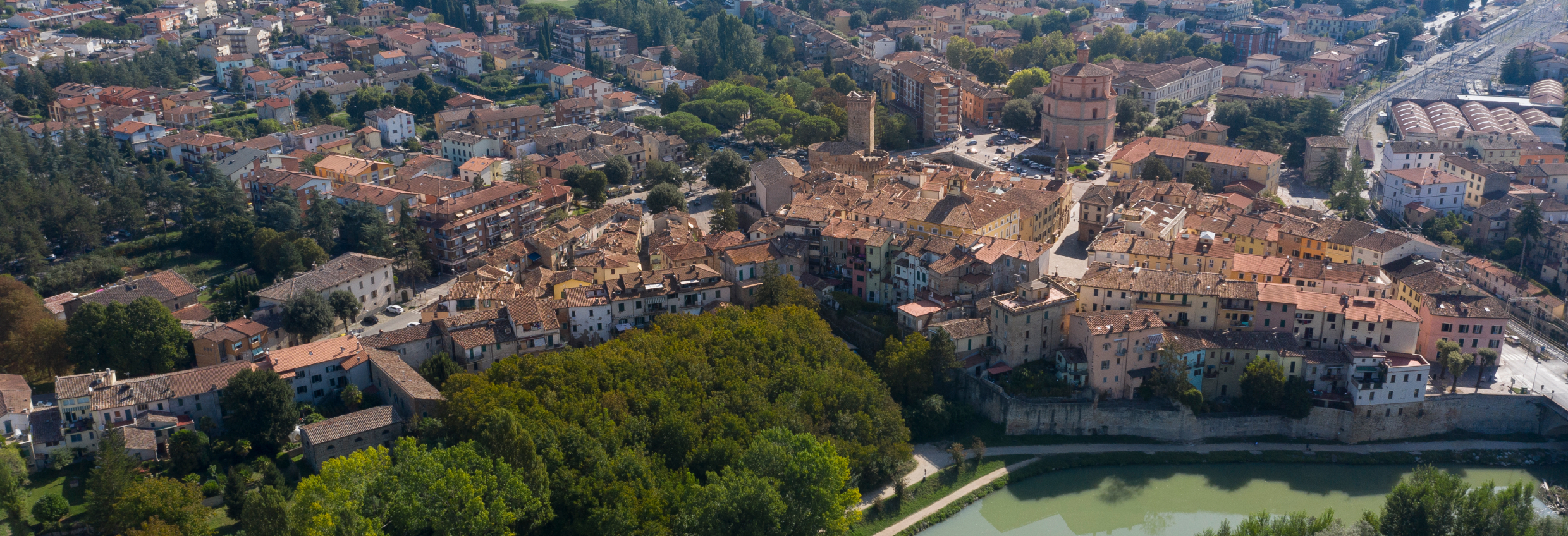 Aerial photograph of Umbertide