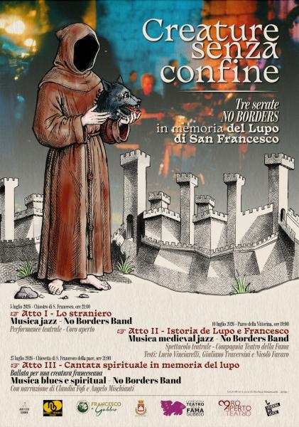 Plakat Creature senza confine 2026 in Gubbio