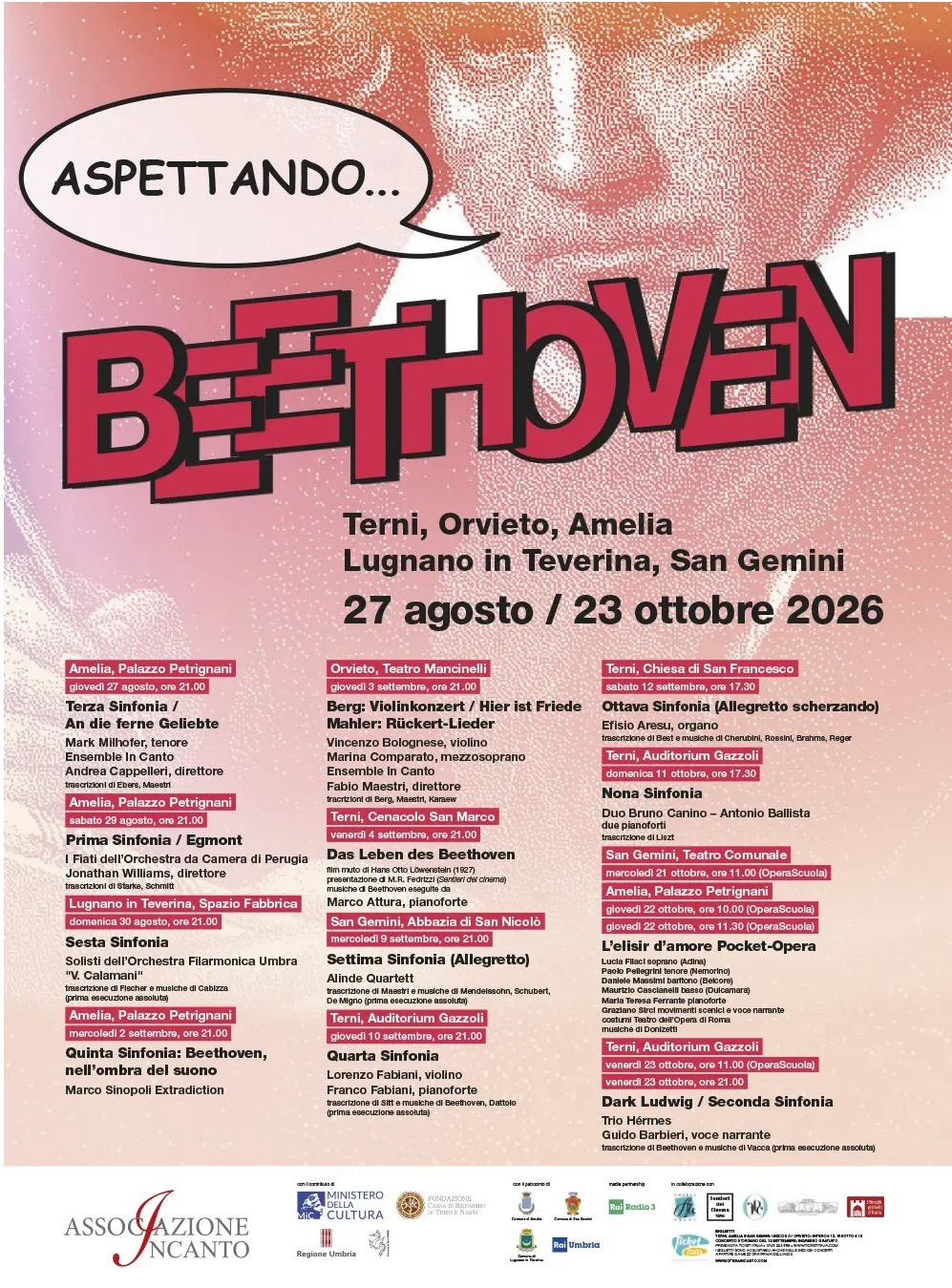 Locandina di Aspettando Beethoven 2026
