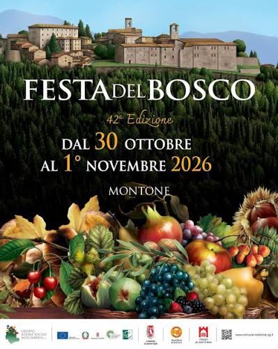Locandina della Festa del Bosco a Montone
