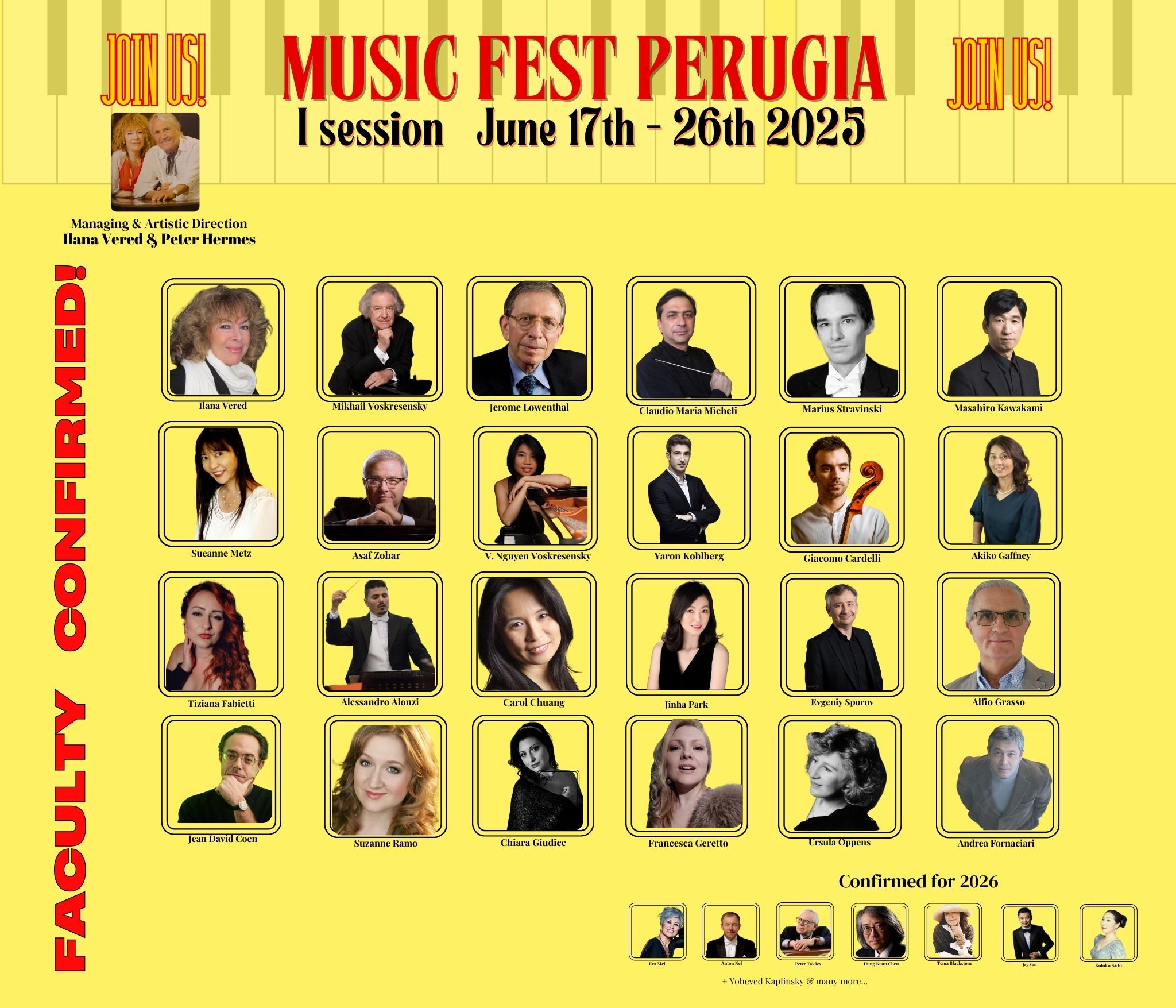 Programma di Music Fest Perugia - I session
