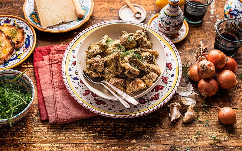 Agneau en fricassée
