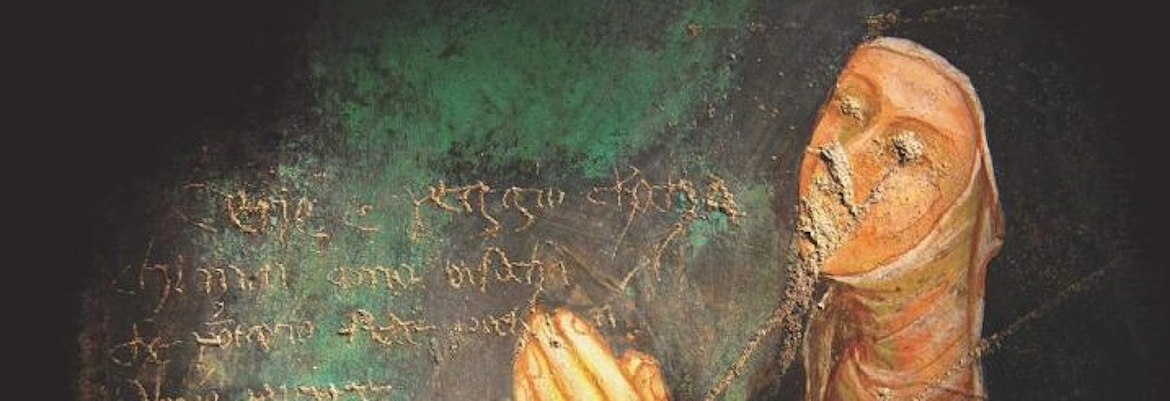 Poster of the Graffiti dell’Umbria exhibition in Montefalco