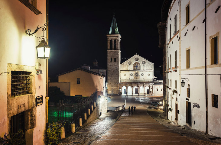 Spoleto, the town in a crib