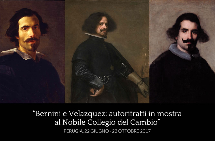 Bernini and Velazquez: Self-portraits exhibited at the Noble Collegio del Cambio