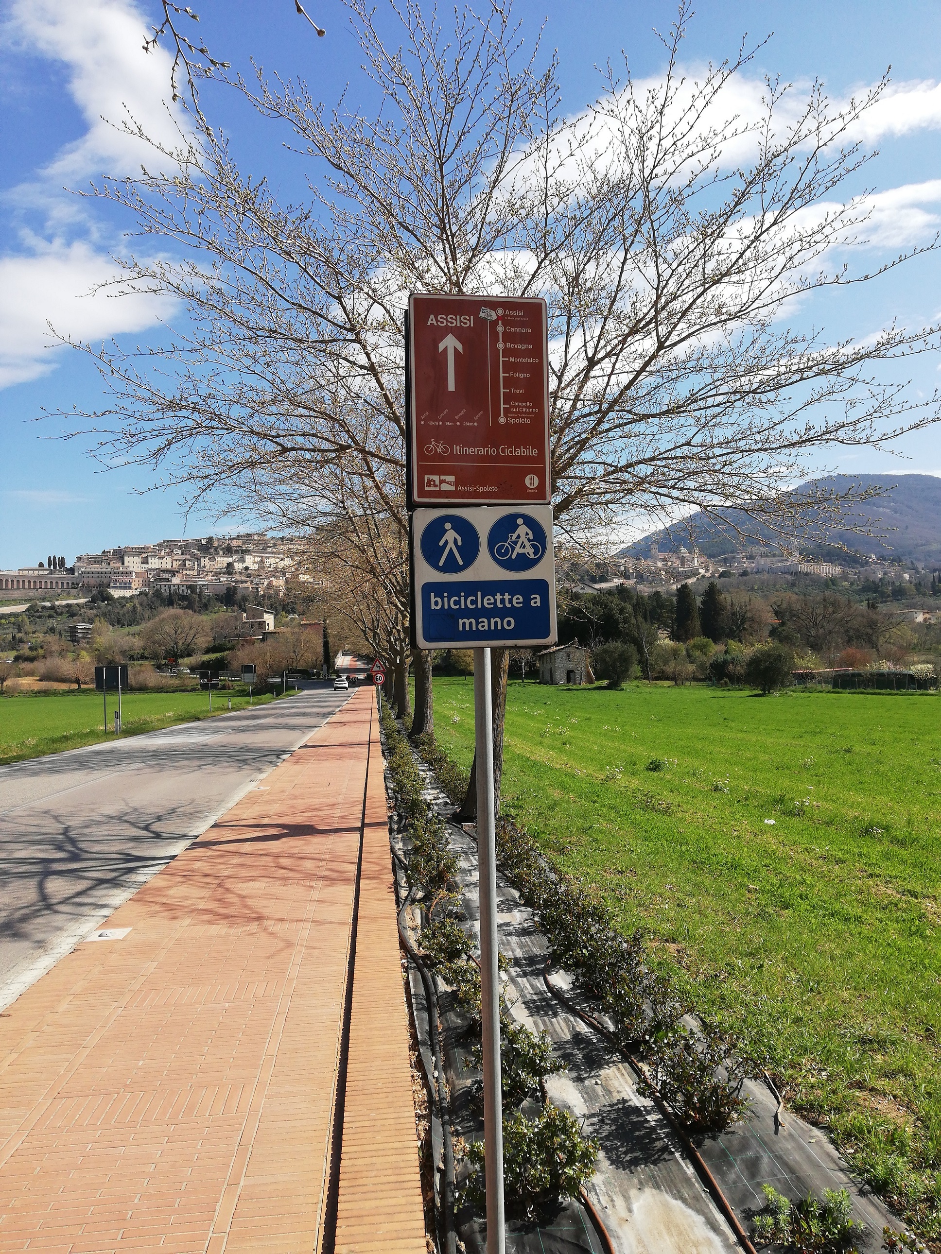 Connection Bike Lane of the Tiber –Bike Lane Assisi –Spoleto