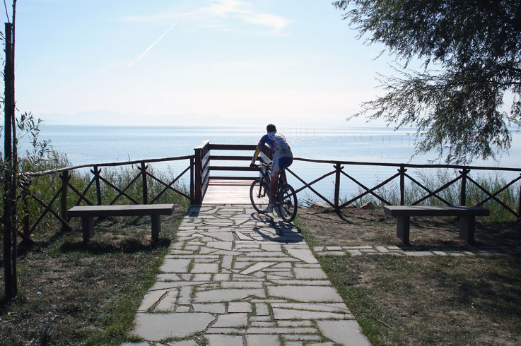 Along the shores of lake Trasimeno between Castiglione and Tuoro